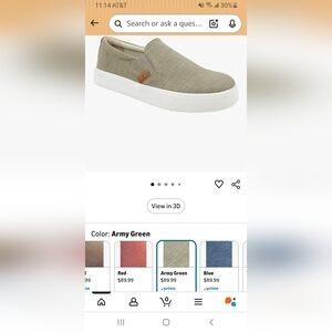 REVITALIGN Boardwalk Loafers in Army Green